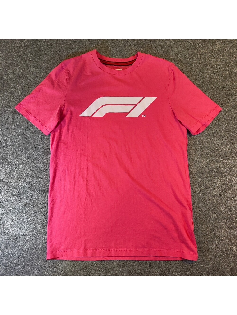Formula 1 Official Product Pink Graphic T-Shirt Short Sleeve F1 Mens Size S